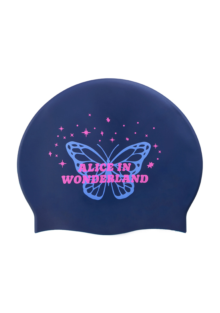 Wonderland swim cap